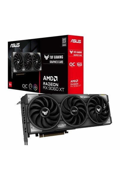 ASUS TUF Gaming AMD Radeon RX 9060XT 16GB TUF-RX9060XT-O16G-GAMING GDDR6 128B...