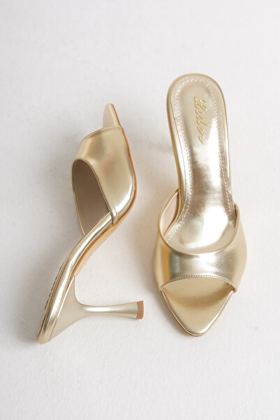 LDR Women's Pointed Toe Heeled Slippers