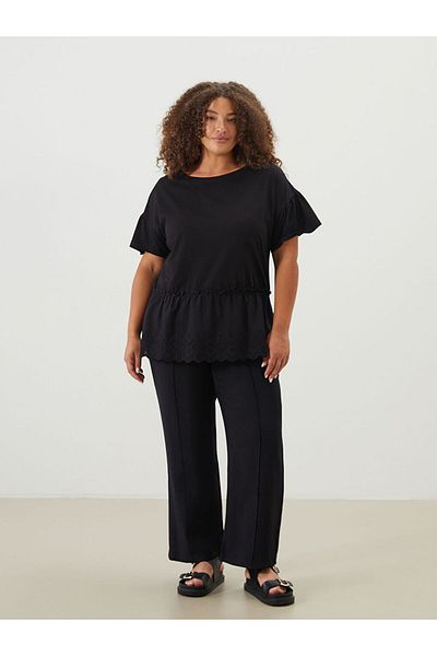 LC Waikiki New Season Crew Neck Embroidered Women's T-Shirt - S5Hq97Z8