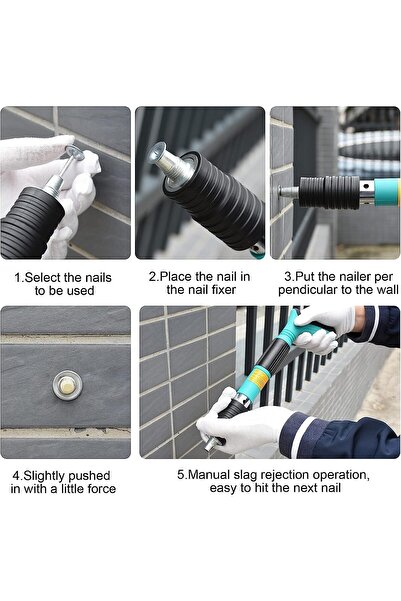 Cyber Nail Wall Fasting Tool for Cement. Manual Steel Nail TOOL