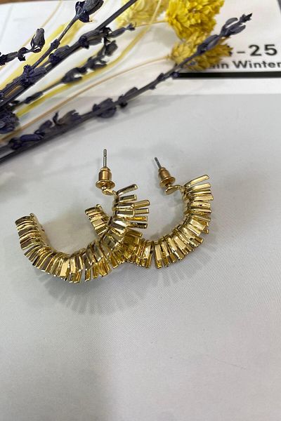 İthal 1545 Imported Turtle Earrings