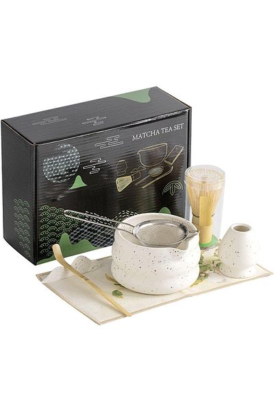 Lumely 7PCS Matcha Whisk Set,Bamboo Tools for Stirring,Natural and Handmade,Gift for Matcha Tea Lovers