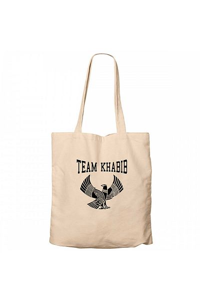 Z zepplin Khabib Nurmagomedov Team Essential 2 Cream Zippered Cloth Bag Gabardine