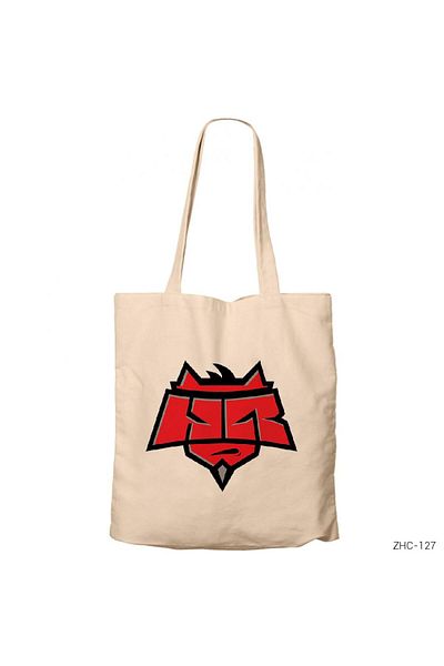 Z zepplin Csgo Hell Raisers Team Cream Zippered Cloth Bag Gabardine