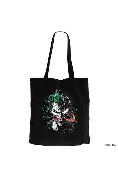 Z zepplin Μαύρη υφασμάτινη τσάντα με φερμουάρ Jokr Venom Gabardine