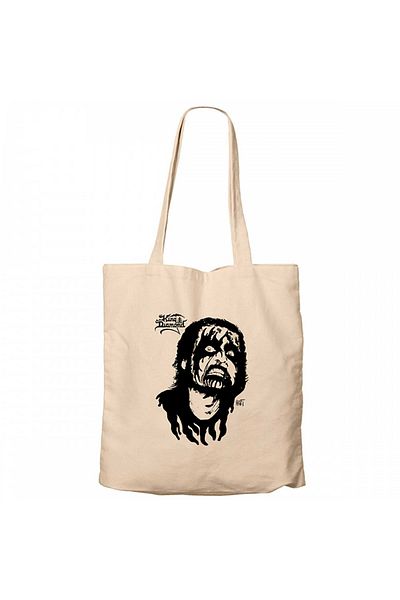 Z zepplin King Diamond Hart Cream υφασμάτινη τσάντα με φερμουάρ Gabardine