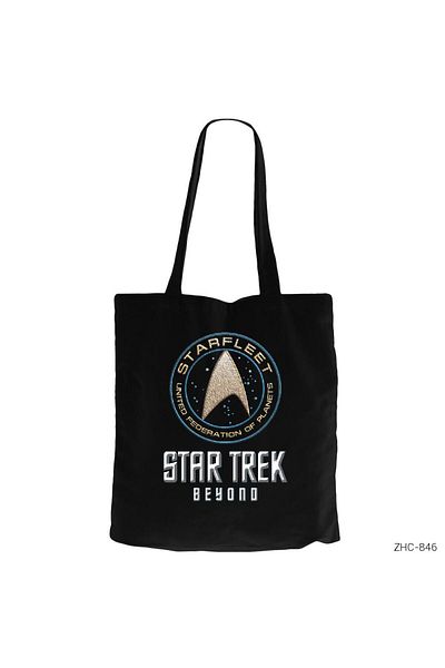 Z zepplin Geantă neagră cu fermoar Star Trek Beyond Logo Gabardine