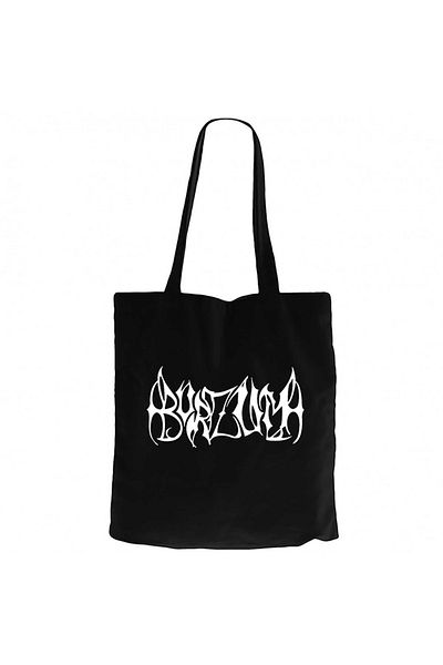 Z zepplin Burzum Shape Black Zippered Cloth Bag Gabardine
