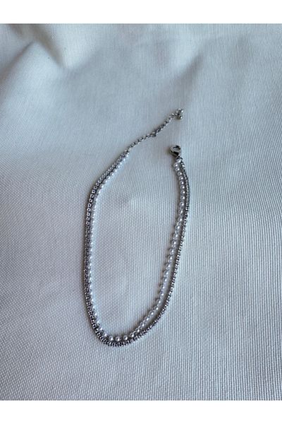 bijuxbymrv Waterway Pearl Row Anklet