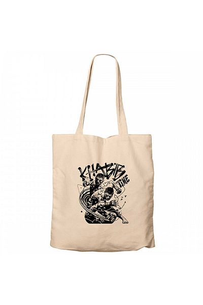 Z zepplin Khabib Nurmagomedov Ufc Classic Cream Zippered Cloth Bag Gabardine