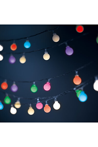 Forever Solar light garland with 30 LED bulbs, Forever Light 94589, 6.5m long, solar panel, battery