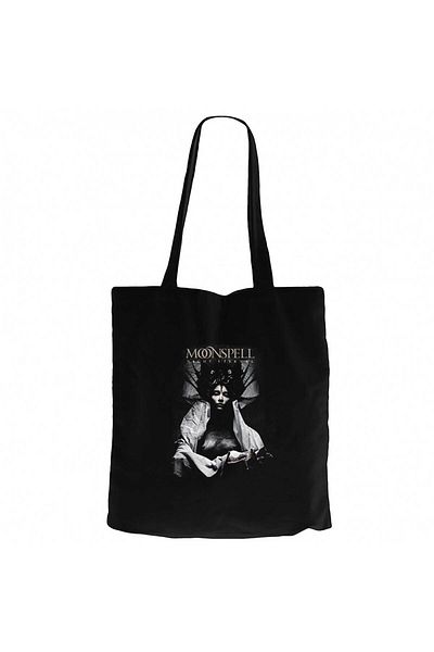 Z zepplin Moonspell Night Eternal Black Zippered Cloth Bag Gabardine