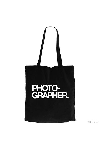 Z zepplin Photographer Black Zippered Cloth Bag Gabardine