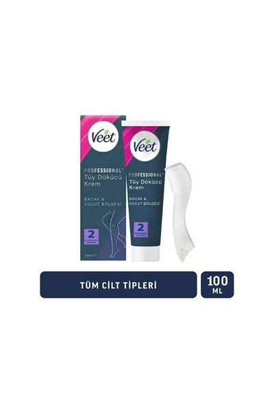 Veet Depilatory Cream Professional Leg and Body Area All Skin Types 100 ml