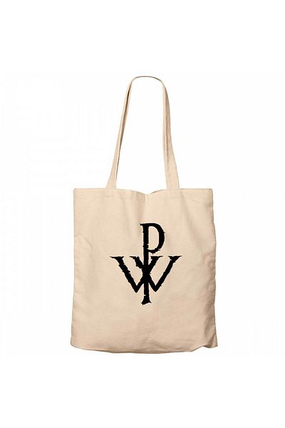 Z zepplin Powerwolf Logo Design Cream Zippered Cloth Bag Gabardine