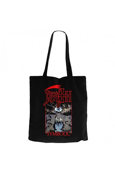 Z zepplin Death Symbolic Black Zippered Cloth Bag Gabardine