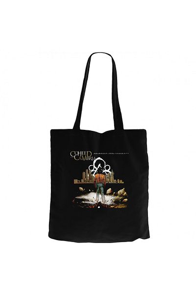 Z zepplin Coheed and Cambria No World for Tomorrow Black Zippered Cloth Bag Gabardine