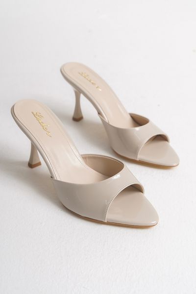 LDR Women's Pointed Toe Heeled Slippers
