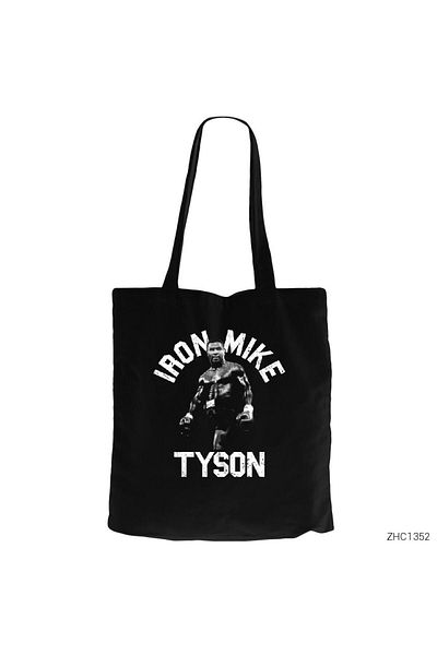 Z zepplin Geantă din pânză neagră Iron Mike Tyson cu fermoar Gabardine