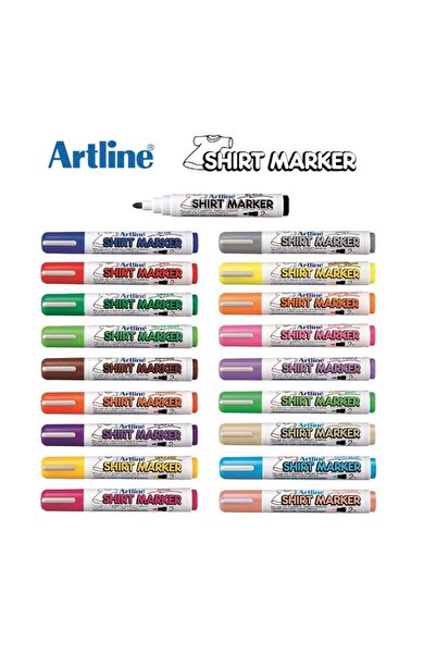 Ümraniye Hobi Sanat Artline Shirt Marker Tişört Kumaş Boyama Kalemi 15 Renk