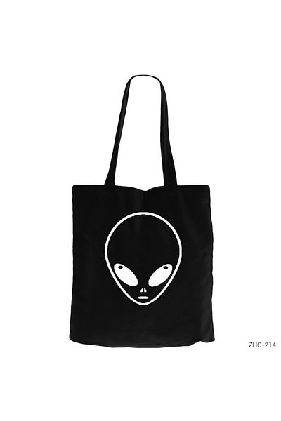 Z zepplin Geantă Alien neagră cu fermoar Gabardine