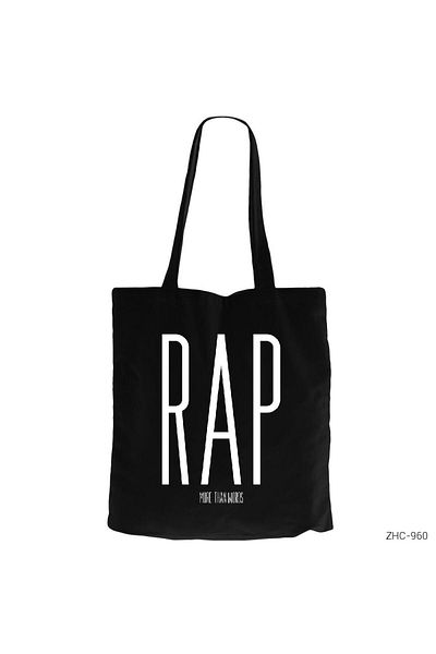 Z zepplin Geantă neagră din pânză cu fermoar RAP Gabardine