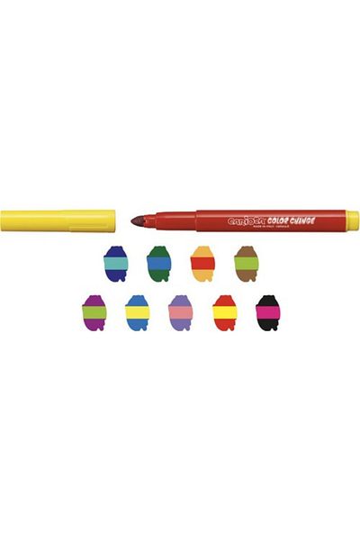 MBB ETİCARET Carioca Color Changing Magic Felt Crayons (9 Colors + 1 Color Changing White Crayons)
