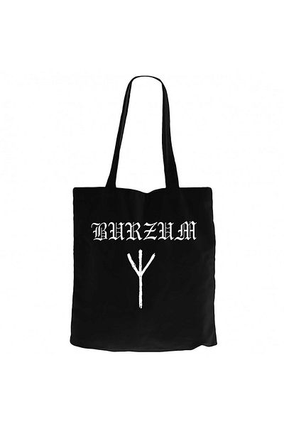 Z zepplin Burzum Logo Black Zippered Cloth Bag Gabardine