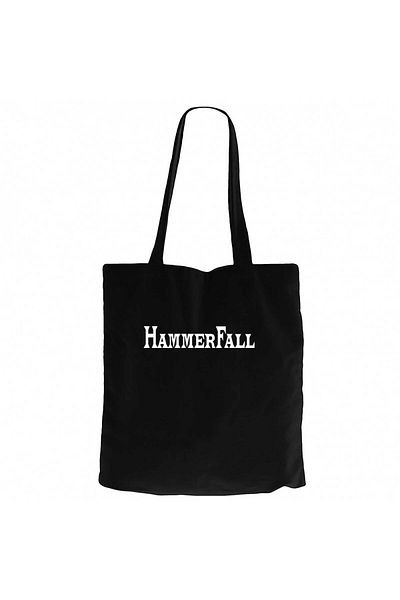 Z zepplin Geantă neagră din pânză cu fermoar cu logo Hammerfall Gabardine