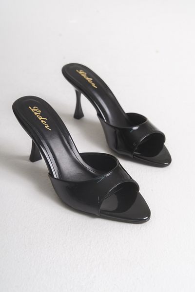 LDR Women's Pointed Toe Heeled Slippers