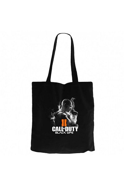 Z zepplin Call Of D. Black Ops Geantă neagră din pânză cu fermoar Gabardine