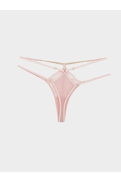 LC Waikiki New Season Chain Detailed Lace Fancy Thong Panties - S5Rn81Z8