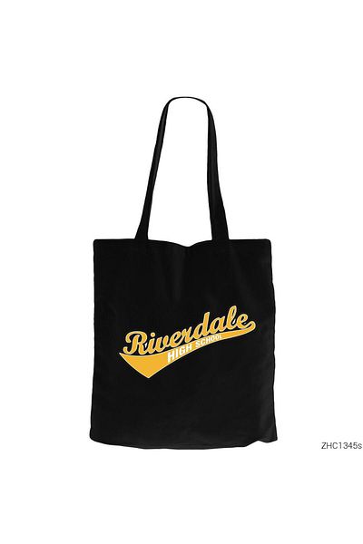 Z zepplin Riverdale High School Black Zippered Cloth Bag Gabardine