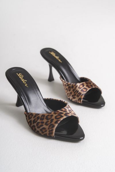 LDR Women's Pointed Toe Heeled Slippers