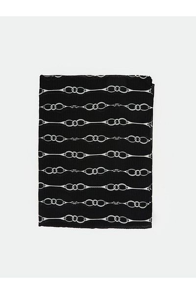 LC Waikiki Black Patterned Women's Shawl