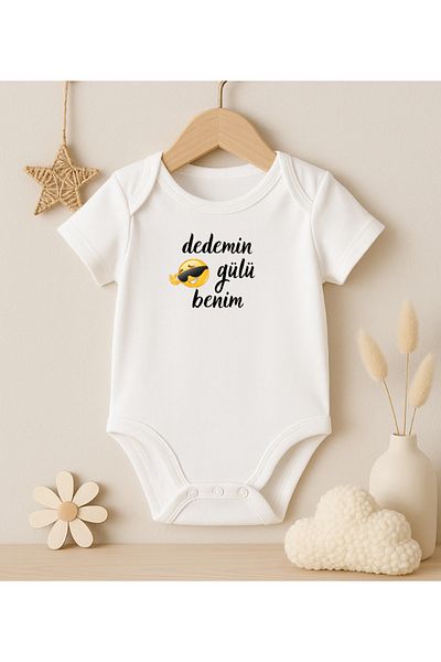 MODAT My Grandfather's Rose My Written Printed Baby Bodysuit
