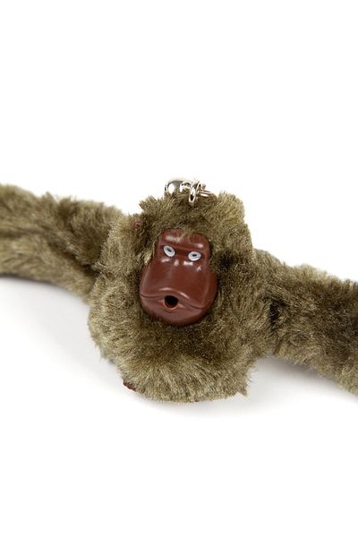Newish Polo Monkey Plush Toy Bag and Wallet Accessory Keychain - Khaki