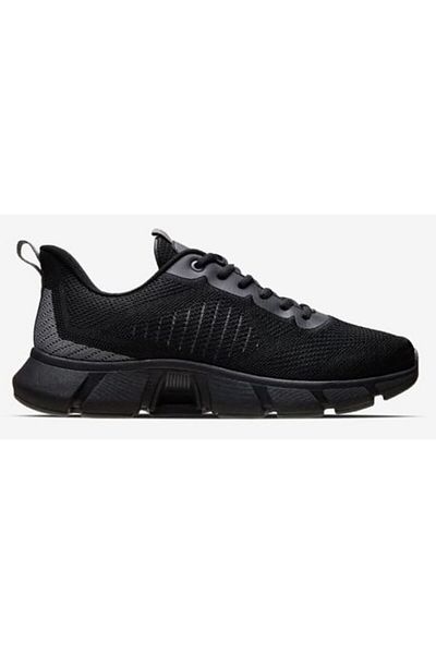 Lescon Black Meru Flex Men's Sports Shoes