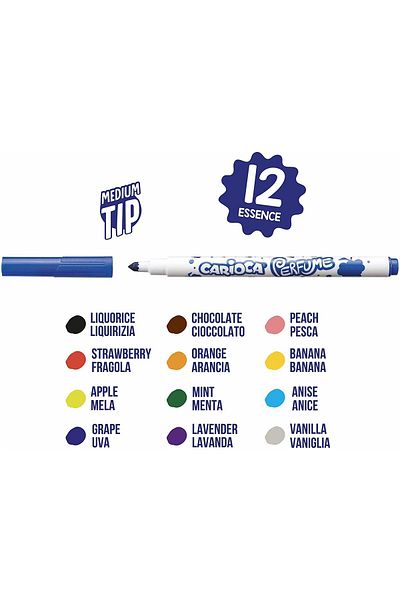 MBB ETİCARET Carioca Scented Felt Tip Crayons 12'Li