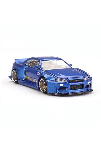 mini gt Kaido House Nissan Skyline Gt-R R34 Kaido Works Shinjuku V2 1:64 Diecast Model