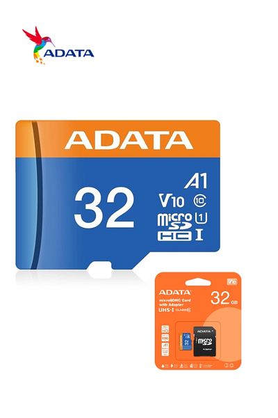 Adata Premier Memory Card MicroSDHC/SDXC UHS-I Class 10 V10 A1 with Adapter | Waterproof, Shockproof