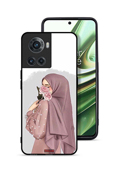 Tolwak غطاء حماية لهاتف OnePlus 10R 5G برسومات فتاة تحمل ورودًا