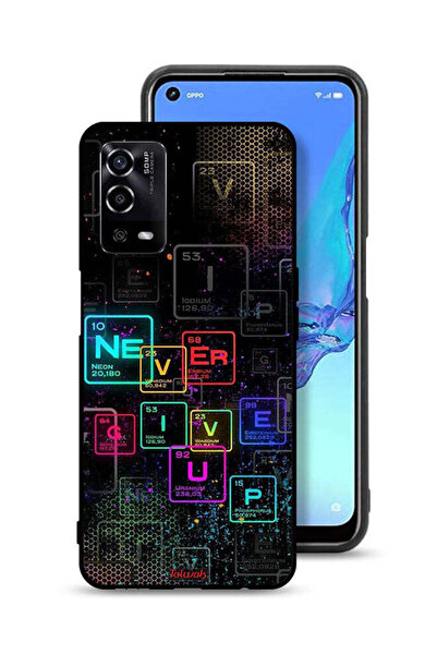 Tolwak Oppo A55 4G Protective Case Cover Never Give Up Art