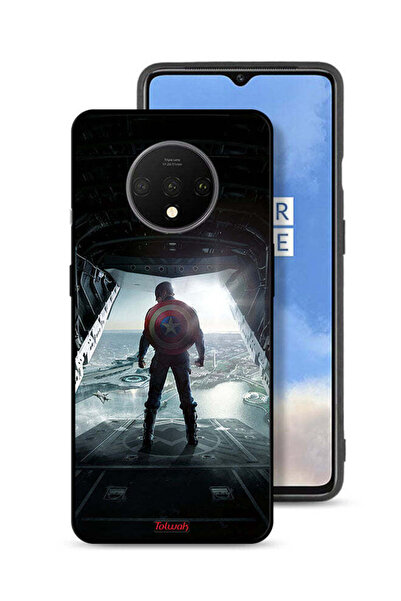 Tolwak غطاء حماية لهاتف OnePlus 7T بتصميم صورة كابتن أمريكا