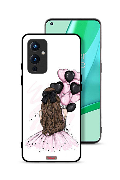 Tolwak غطاء حماية لهاتف OnePlus 9 5G يحمل صورة فتاة تحمل بالونات فنية