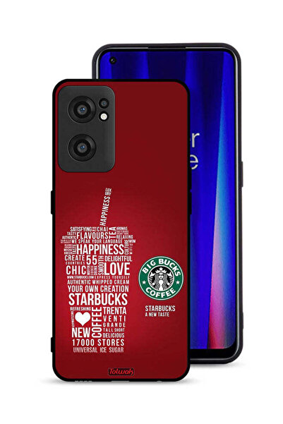 Tolwak OnePlus Nord CE 2 5G Protective Case Cover Coffee Sticker