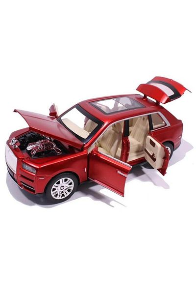 BaoBao Masinuta metalica Rolls-Royce Cullinan rosu, scara 1:24, 20 cm, deschidere usi - BAOBAO