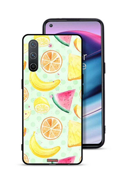 Tolwak غطاء حماية لهاتف OnePlus Nord CE 5G برسومات فنية بألوان مائية وفواكه