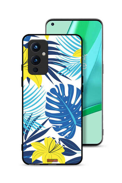 Tolwak غطاء حماية لهاتف OnePlus 9 5G برسومات ريش وزهور