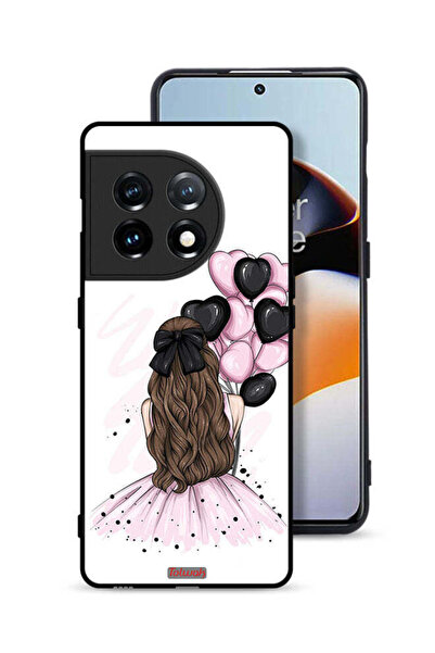 Tolwak غطاء حماية لهاتف OnePlus 11 5G يحمل رسمة فتاة تحمل بالونات